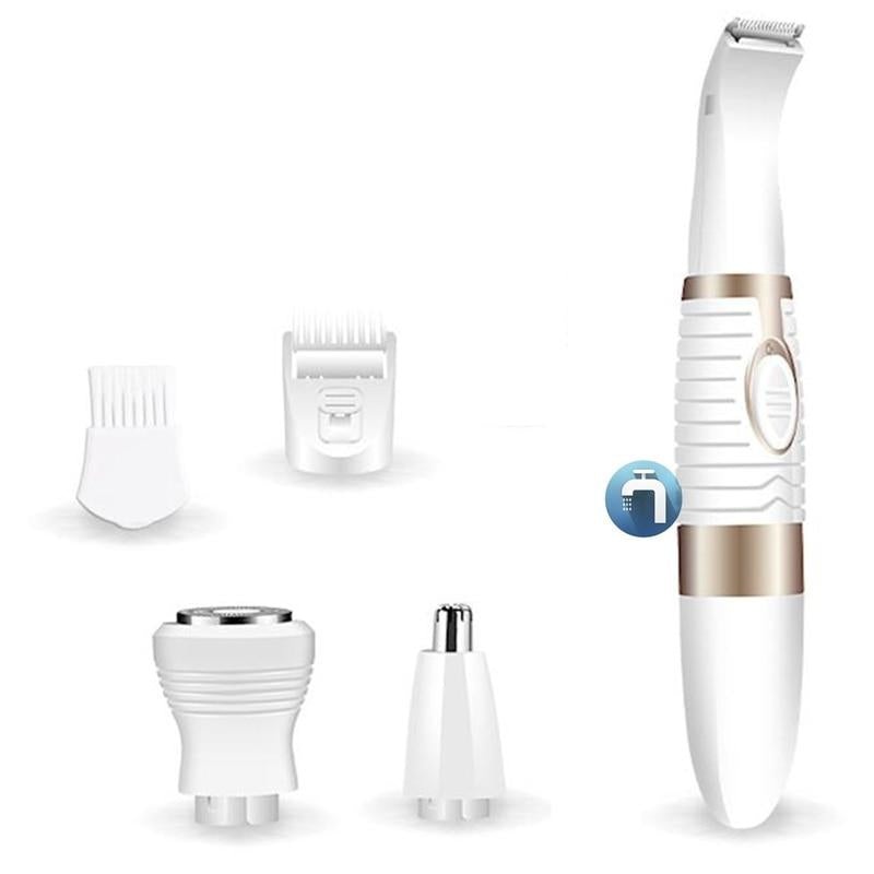 4in1 kit wet dry women shaver bikini trimmer precision epilator face hair eyebrow trimmer lady shape tool female shaving machine