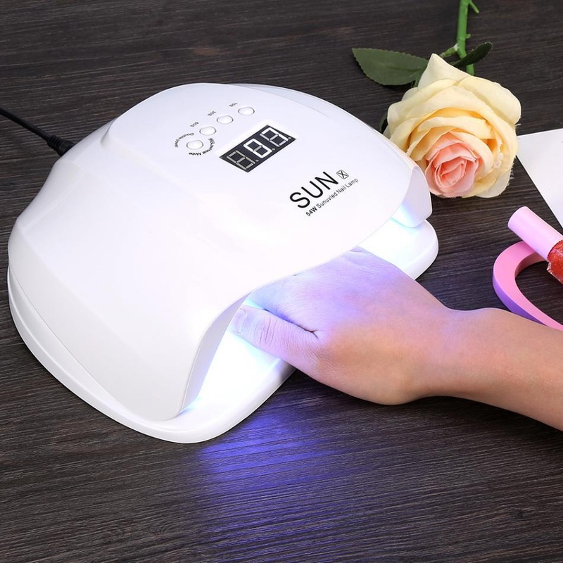 54W SUN X UV LED Nail Lamp Dryer Manicure Machine 36 LEDs Nail Dryer Lamp for Nail Gel Polish Drying Curing with Smart Sensor