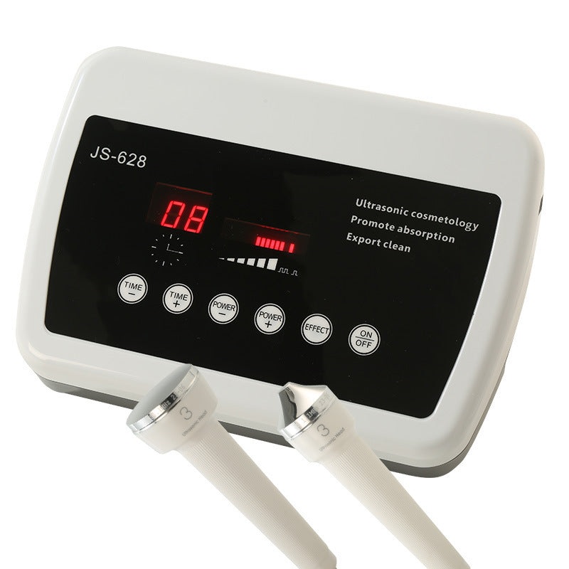 628T 2 in 1 Ultrasound Machine Ultrasonic Facial Skin Care Body Pain Relief Therapy Wrinkle Removal Home Beauty Device