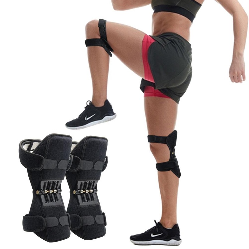 Breathable Non-slip Joint Support Knee Pads Powerful Rebound Spring Force Knee Booster Power Knee Pads Care Tool