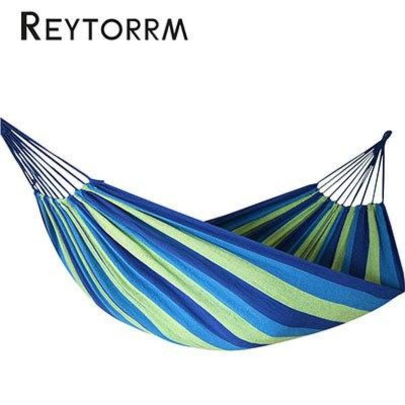 Canvas Portable Outdoor Camping Hammock Assorted Color