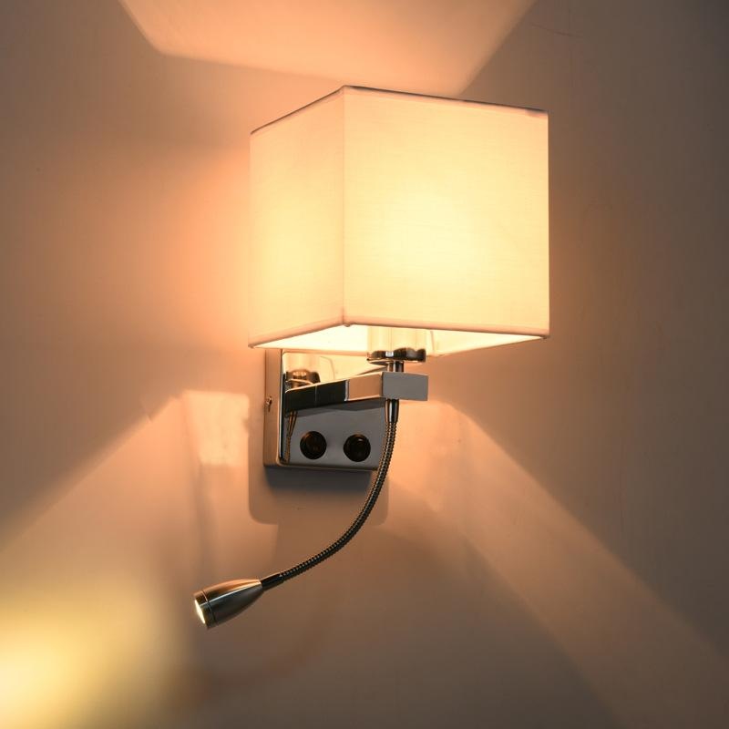 Fashion Modern LED Cloth Wall Lamp Home Sconce Light Hallway Bedroom Bedside Hotels Villa Lights ALI88