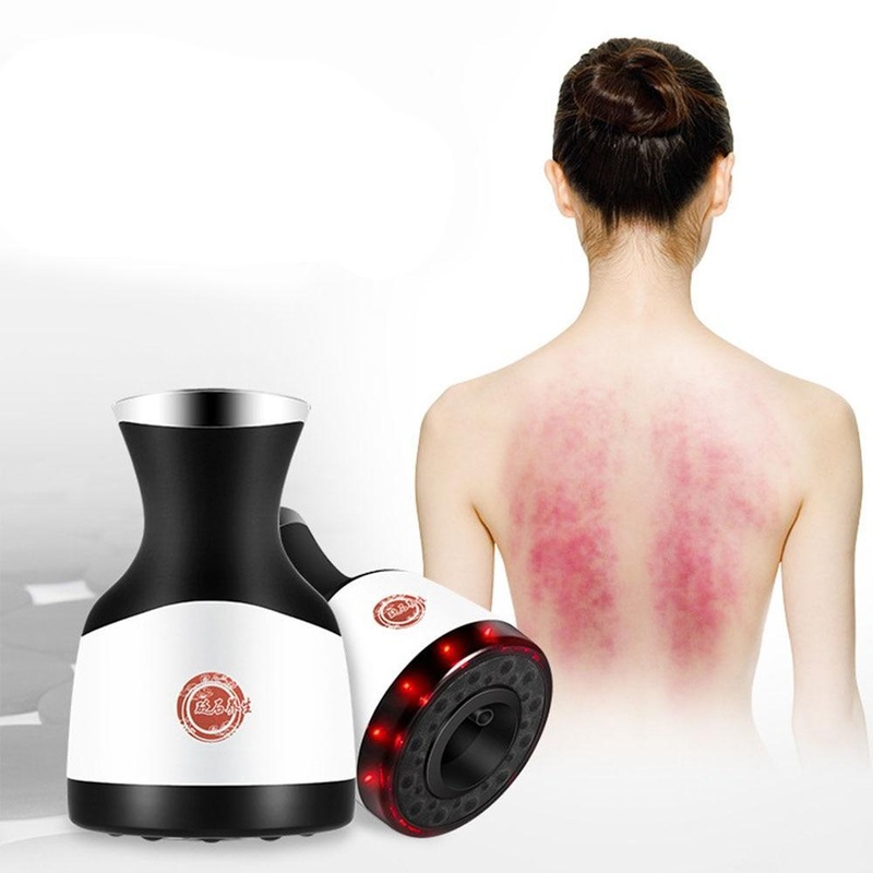 Infrared Electric Scraping Massager instrument Heating moxibustion Tank Negative Pressure Stone Household Beauty Vacuum Cup