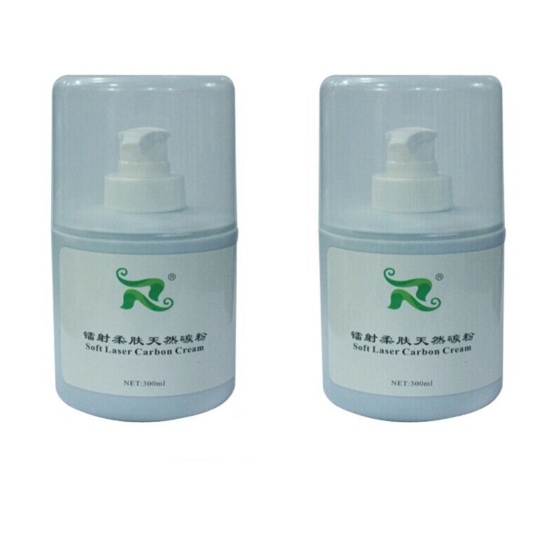Laser Carbon Gel Cream For Nd:Yag Laser Skin Rejuvenation 300ml 2pcs