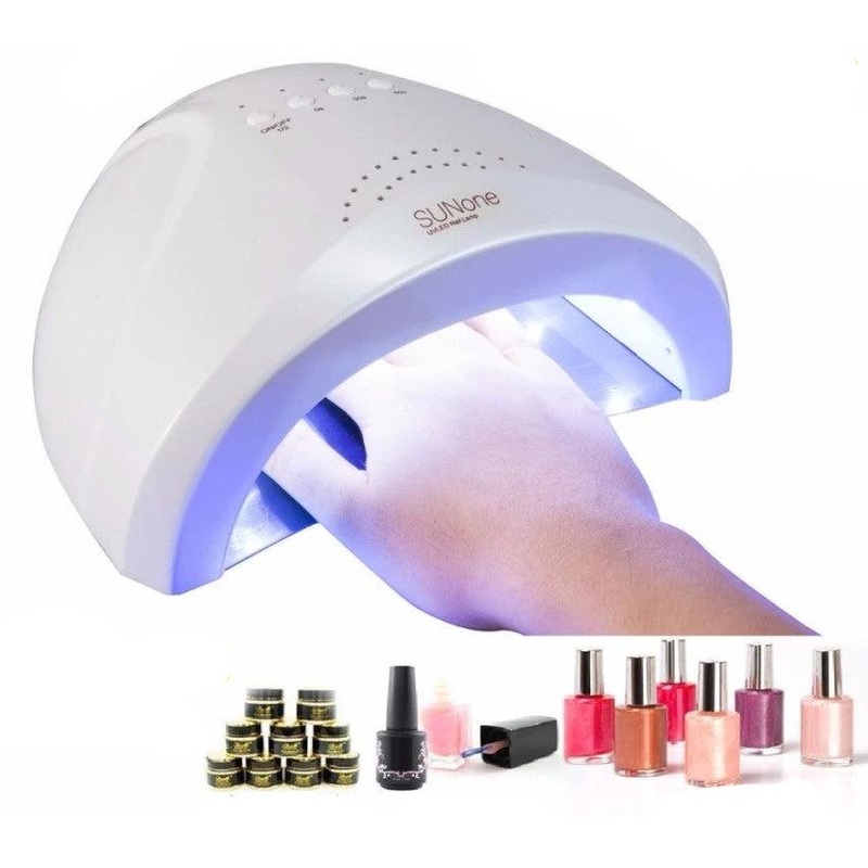 LED Nail Dryer Machine 48W UV Lamp with 5S 30S 60S Timer White Light Nail Art
