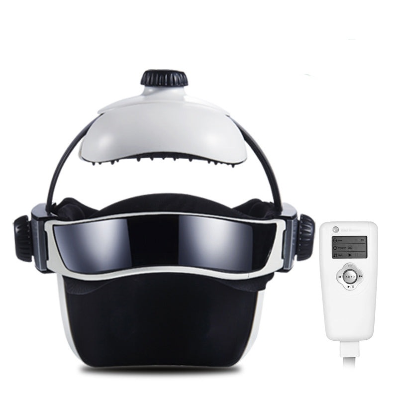 New Electric Head Massager Brain Massage Adjustable Size Instrument Helmet With Music Head Massage Life Relaxation Health Care