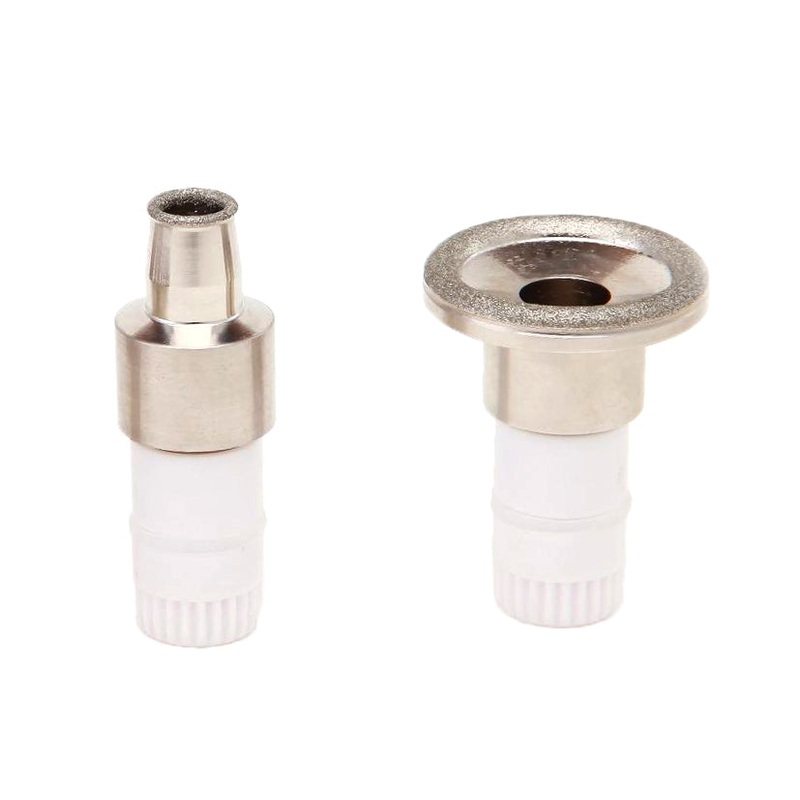 NEWDERMO Diamond V Face Massage Tip Fine Tip limbs tip For Microdermabrasion Machine Skin Rejuvenation 2 Different heads