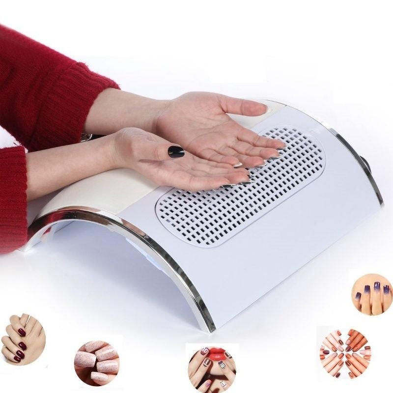 Powerful Nail Dust Suction Collector with 3 Fan Vacuum Cleaner Manicure Tools with 2 Dust Collecting Bags