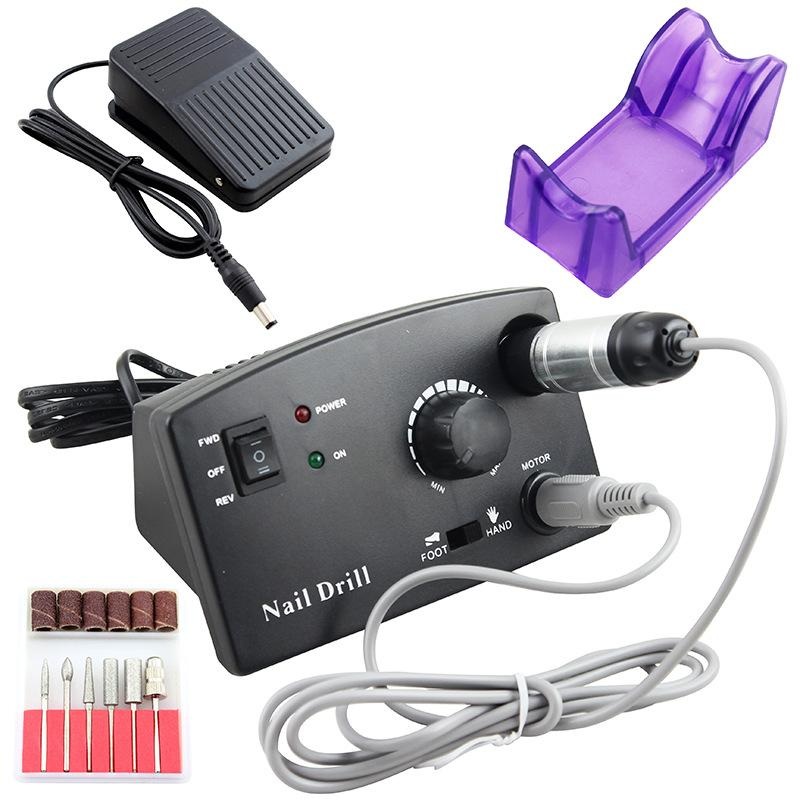 Professional Nail Tools Nail Art File Bits Machine Manicure Kit 25000 RPM Electric Nail Tools Manicure Machine Black