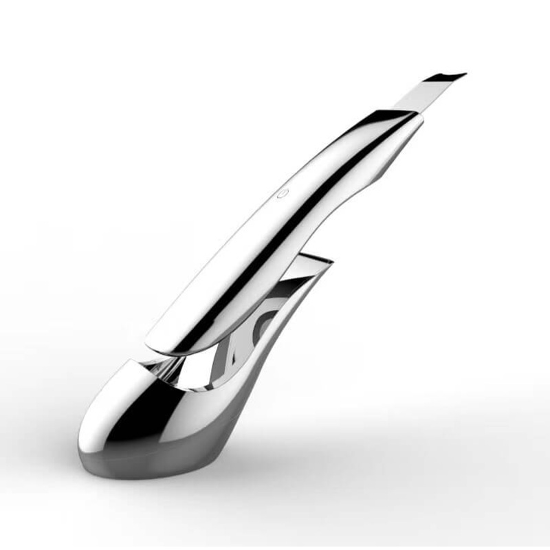 Ultrasonic Skin Scrubber Facial Cleaner Spatula Peeling Vibration Blackhead Removal Exfoliating with Wireless Rechargeable