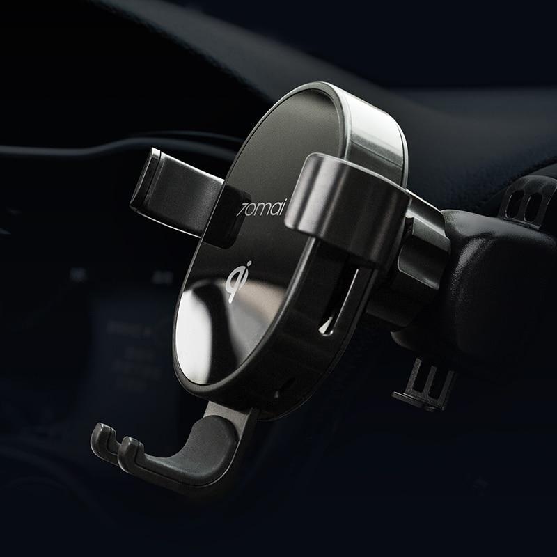 Xiaomi 70mai Qi Car Charger 10W Car Bracket Intelligent Sensor Fast 70 mai Charger Phone Holder for Car Auto