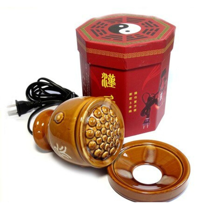Chinese Electric heating moxibustion massager Hot compress beauty spa guasha moxa steam massage Health physiotherapy tool 220V
