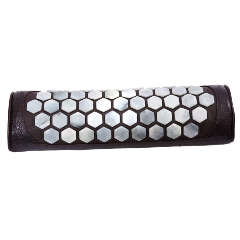 Hexagon jade tourmaline germanium stone jade waist cervical pillow massage relaxant cervical tourmaline pillow Cervical Traction