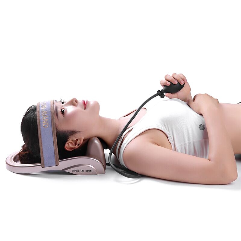 High quality Portable Pneumatic cervical vertebra tractor home health care toolNeck posture pump Neck spine traction Massager
