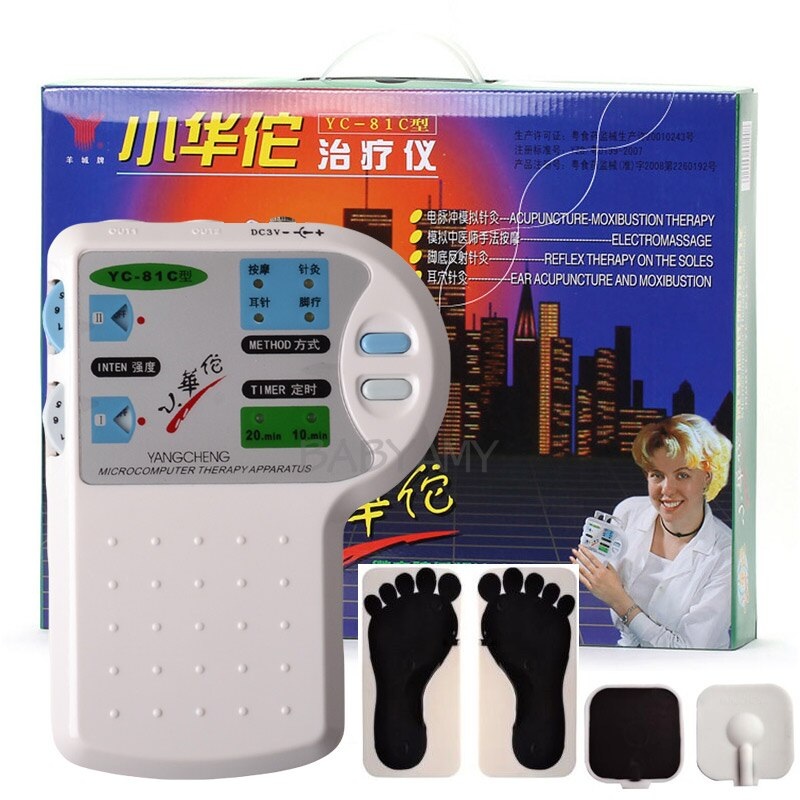 Microcomputer Therapeutic Apparatus Massage Electrical Stimulation Acupuncture Therapy Relax Health Care for Foot Ear Body Care