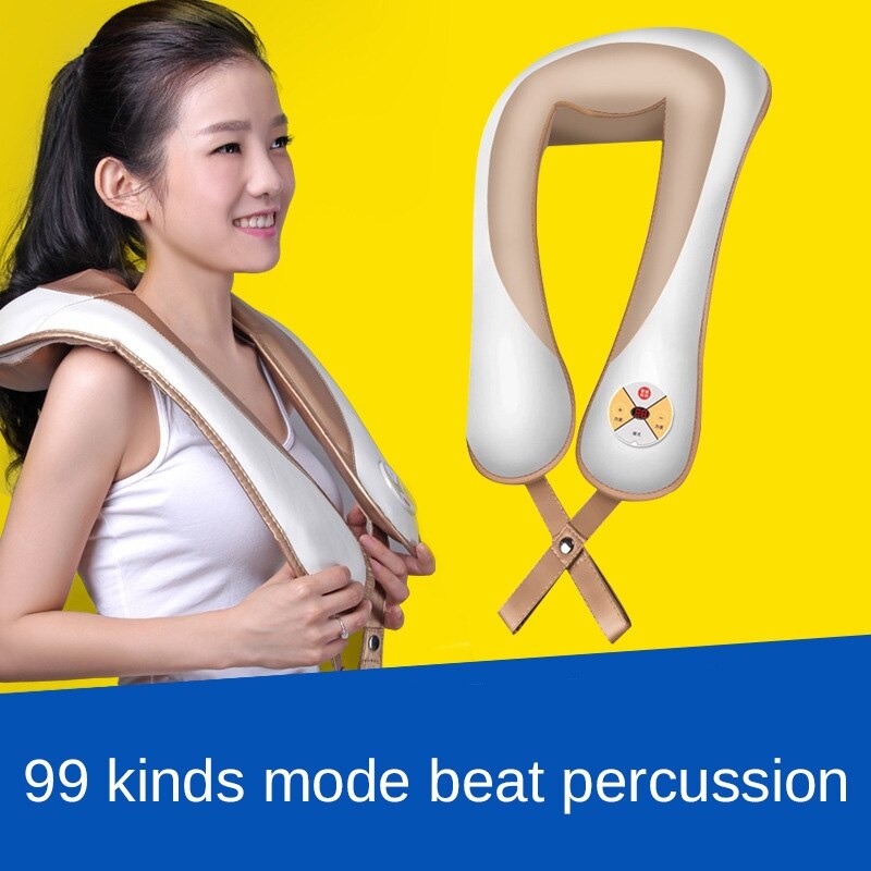 Neck shoulder massage waist shawl neck massager beat percussion Body pillow massager 99 mode 220V EU US