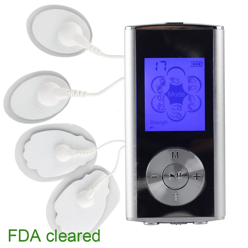 NEW Mini 6 Modes Electronic Pulse Electric Body Massager 5 ft DUAL Muscle Neck/Back/Foot