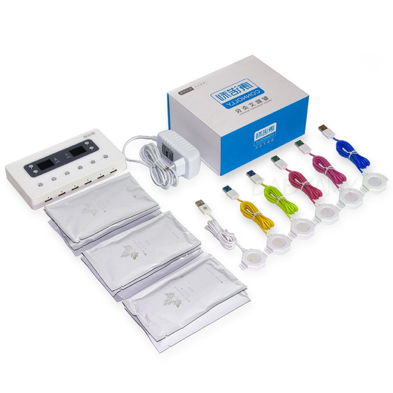 Smart Moxa Fourth Generation Tasteless Moxibustion smokeless moxibustion Therapy Heating timing 6 channel output