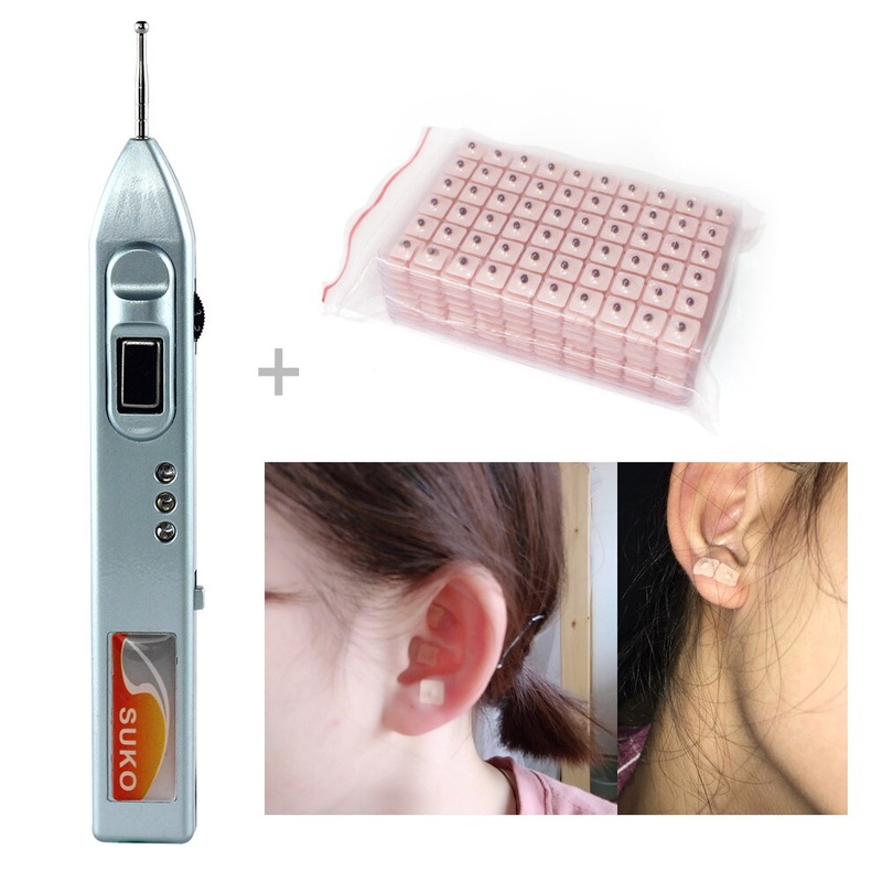 Vaccaria seeds and Ear Detection Pen Auricular Acupuncture Point Search Ear Acupoint Search for Ear Auriculotherapy