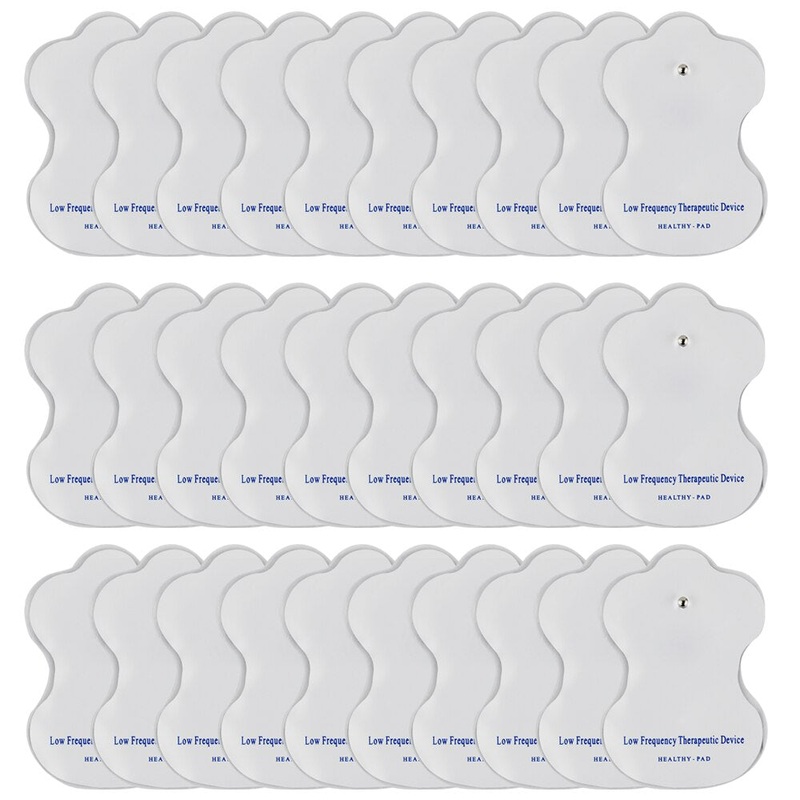 30pcs White Electrode Pads For Tens Acupuncture Digital Therapy Machine Massager Tools