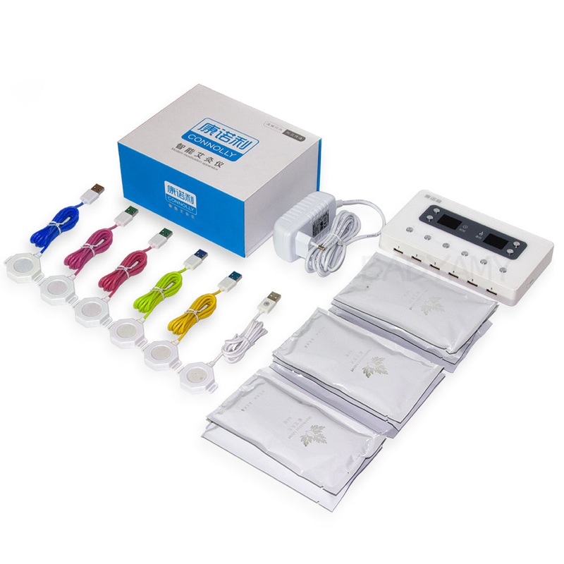 6 channel output Smart Moxa Electronic moxibustion apparatus smokeless moxibustion acupuncture Massage Therapy Heating timing