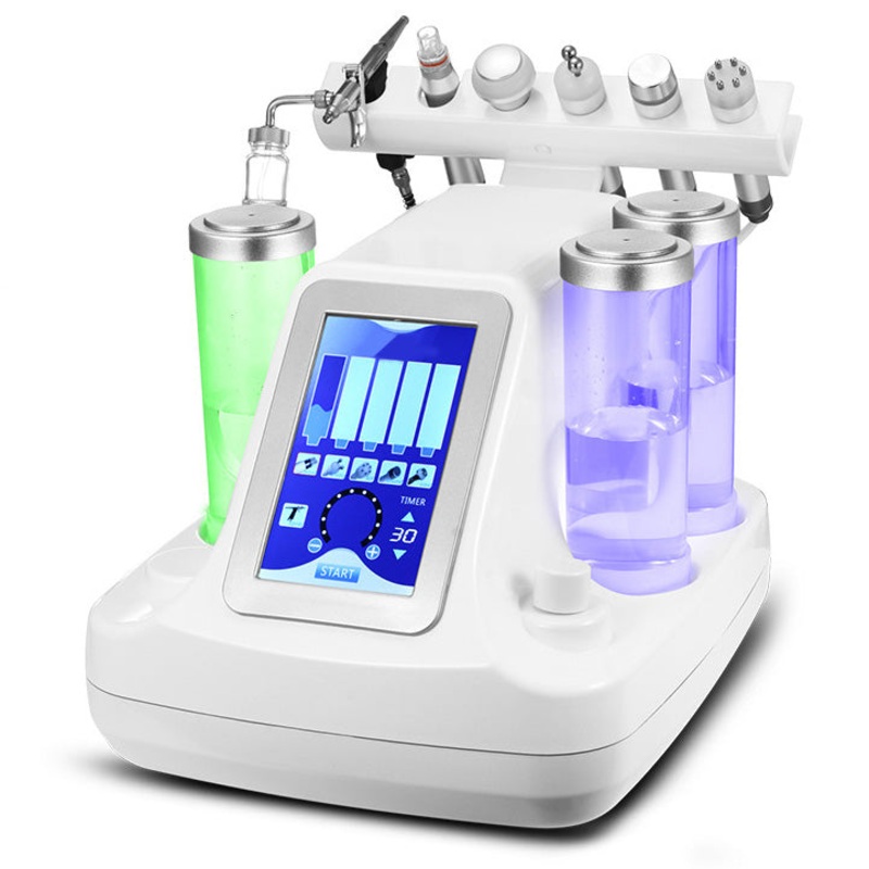 6 In 1 Vacuum face cleaning Hydro Dermabrasion Water Oxygen Jet Peel Machine for Vacuum Pore Cleaner Facial Massage Machine