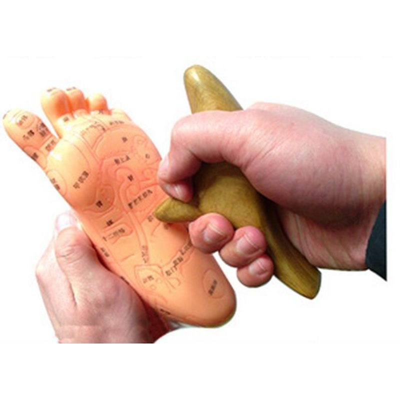 Camphor Wood Trigonometric Massage Cone Wooden Lymphatic Massage Stick Foot Massager GuaSha Board