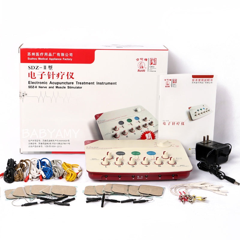 CFDA 6 Output channel TENS massager machine Health multi-functional body relax acupuncture stimulation foot massage 110-240V
