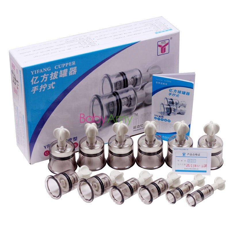 China Medical Twist Cupping 12cups Magnet Massage Vacuum Therapy Anti-cellulite Set magnetic acupuncture Vacuum Cupping Set