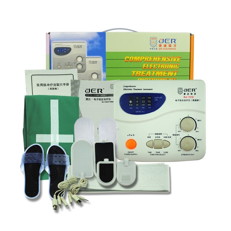 EA-F737D Electro Acupuncture Stimulator Muscular Massaging Far Infrared Therapy Machine Foot Massage Magnetic therapy Slippers