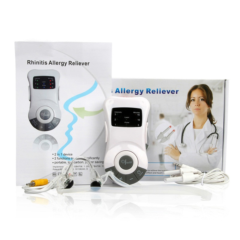 Original Rhinitis Therapy Machine Allergy Reliever Low Frequency Laser Hayfever Sinusitis Device Nose Care