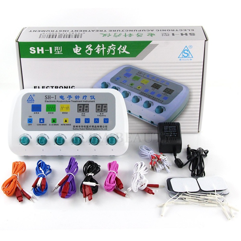 Shunhe SH-I Electronic acupuncture device nerve and muscle stimulator 6 output Electroacupuncture Stimulator needle therapy