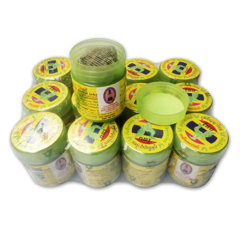 12 x 20G BOTTLE Hong Thai Traditional Thai Herbal Inhalant Inhaler, Nose flow carsick refreshing Essences