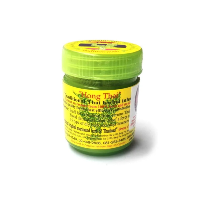 4 Pieces Thai Herbal Inhalant Inhaler, Hong Thai Traditional , Nose flow  carsick refreshing Refreshing Essences