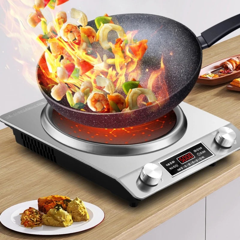 5000W Induction Cooker Home Concave  New Commercial Wok All-In-One High-Power Induction Cooker