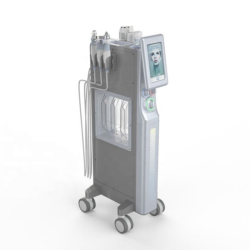Ashe 6 in 1 Super Bubble Dermabrasion Ultrasonic Therapy Machine Oxygen Sprayer Microdermabrasion Machine