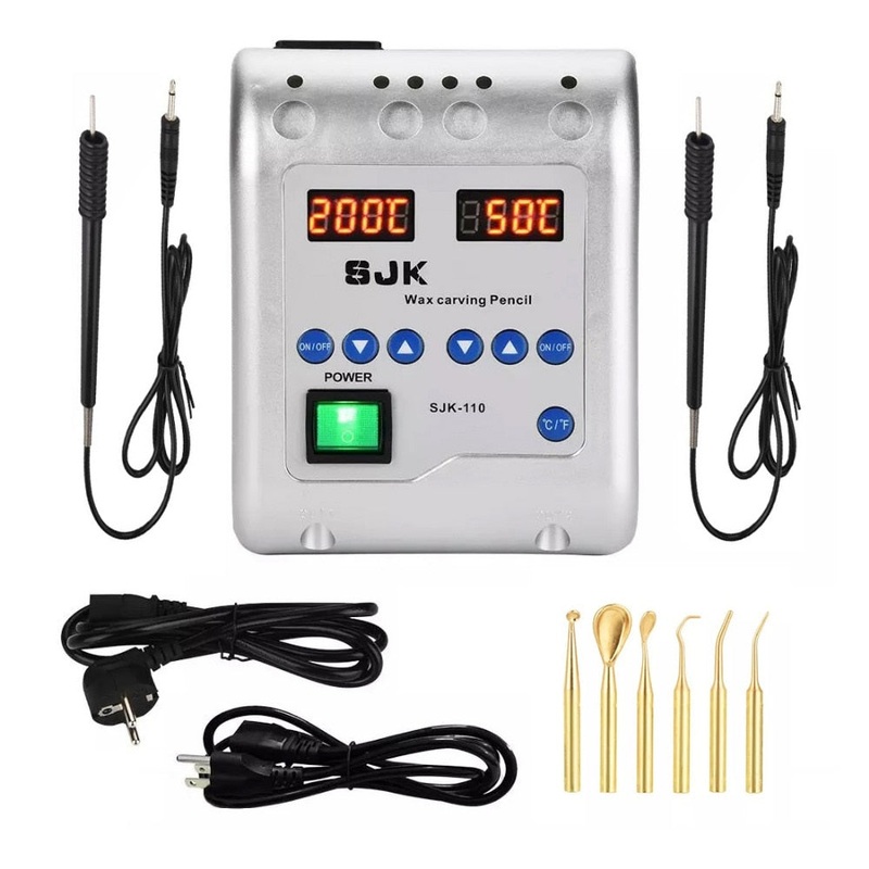 Dental Lab Equipment SJK-110 Electric Waxer Carving knife Machine + Double Pen + 6 Wax Tip