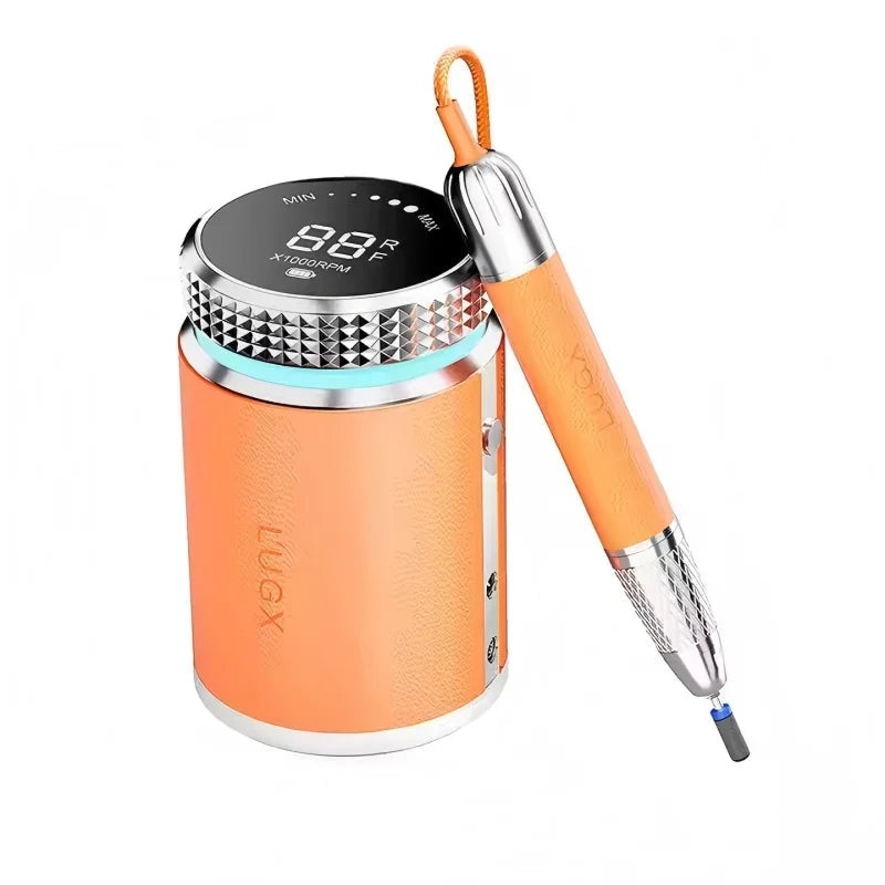 L’UGX Professional Nail Drill, Waterproof 35000RPM Brushless Nail Drill Machine, Rechargeable Nail Efile for Acrylic Gel Nails