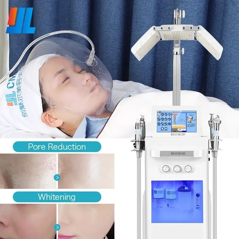 Multifunctional 14 in 1 Pore Cleansing Skin Rejuvenation Diamond Aqua Oxygen Jet Facial Lifting Peeling Beauty Machine