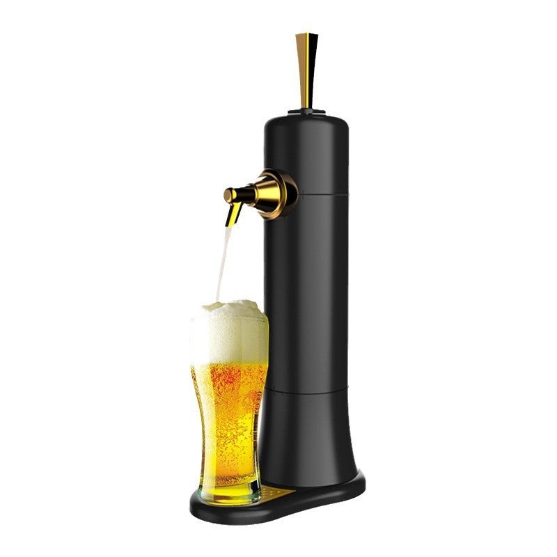 Portable Electric Beer Dispensers Machine Ultrasonic Beer Foam Maker Machine Base Pump Bubbler Maker Beer Foam Separators