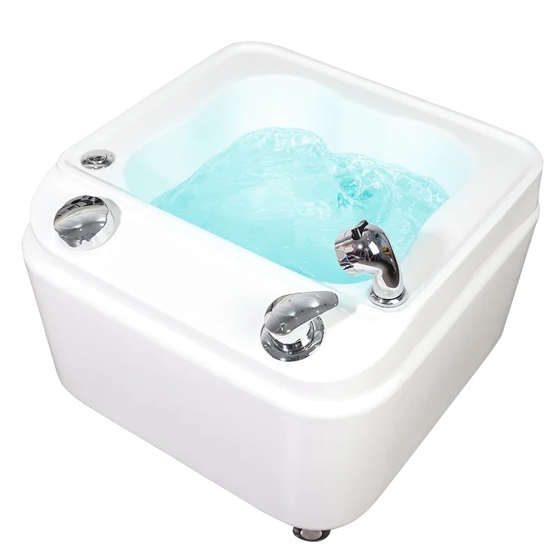 Footbath Foot Therapy Machine Beauty Salon Acrylic Massage Surf Light Spa Footbath Foot Therapy Bowl