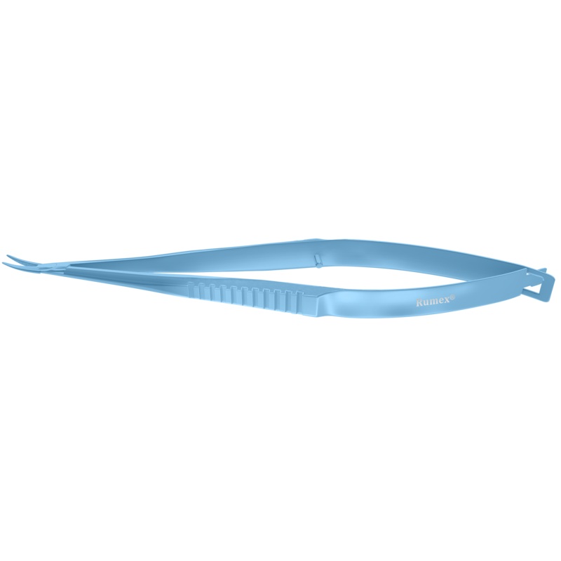 081R 8-096T Castroviejo Needle Holder, Delicate Jaws, Gripping Surface 8.00 mm, Curved, without Lock, Length 135 mm, Titanium