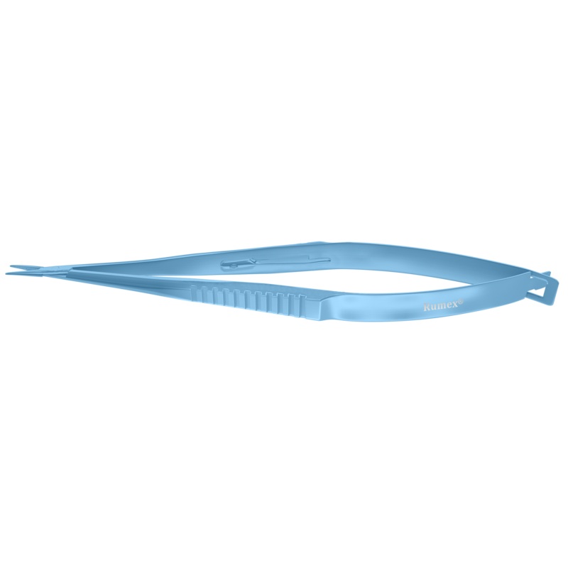183R 8-0921T Castroviejo Needle Holder, Straight, with Lock, 13.50 mm Delicate jaws, Length 122 mm, Titanium