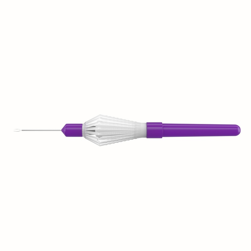 999R 12-304-27DP Disposable Vitreoretinal Gripping Forceps with a Crocodile Platform, 27 Ga, Plastic Handle 360, 6 per Box