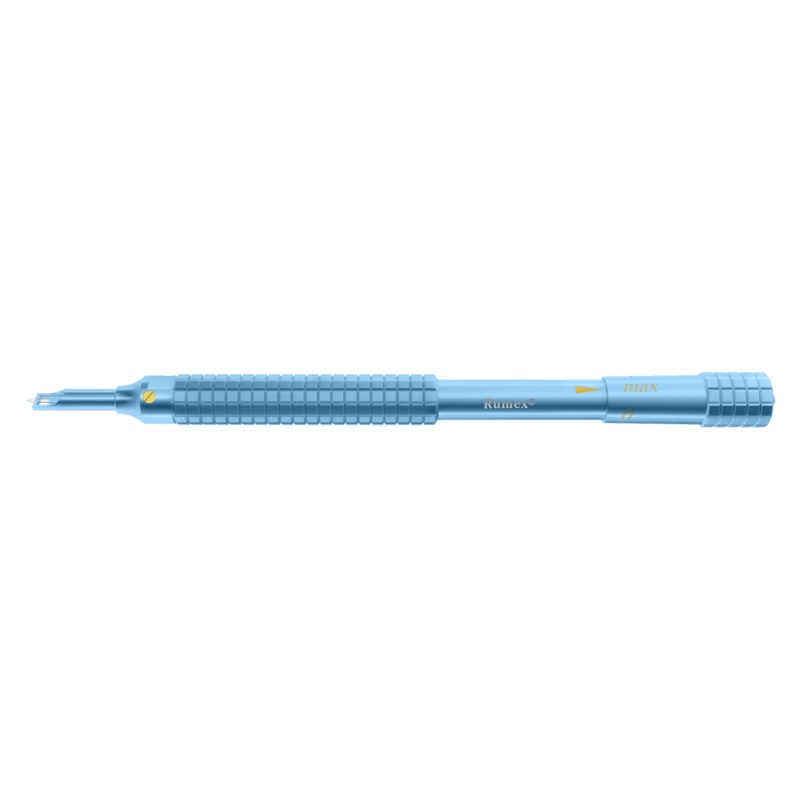 023R 6-322/6-0531 LRI Diamond Knife, 20 Trifacet Blade, 1.00 mm, Calibration Mechanism with 3 Preset Depths of 500, 550, and 600 Microns, Length 125 mm, Titanium Handle