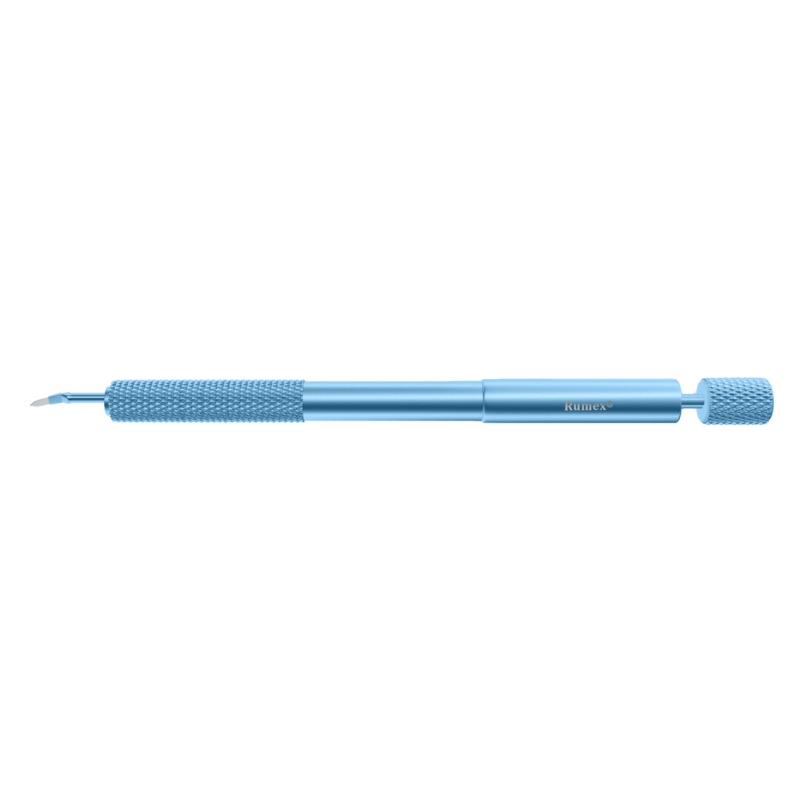 046R 6-20/6-072 Phaco Diamond Knife, Clear Cornea Blade, 2.80 mm, Angled, Length 117 mm, Titanium Handle