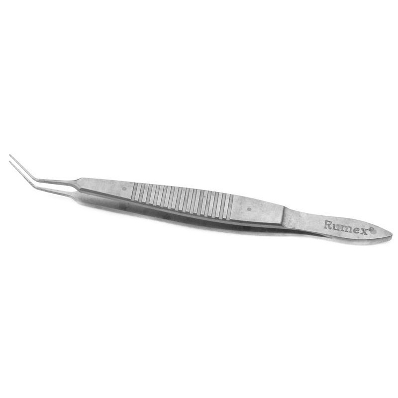 077R 4-2108S Faulkner Lens Holding Forceps, Angled shafts, Smooth Jaws, Length 105 mm, Stainless Steel