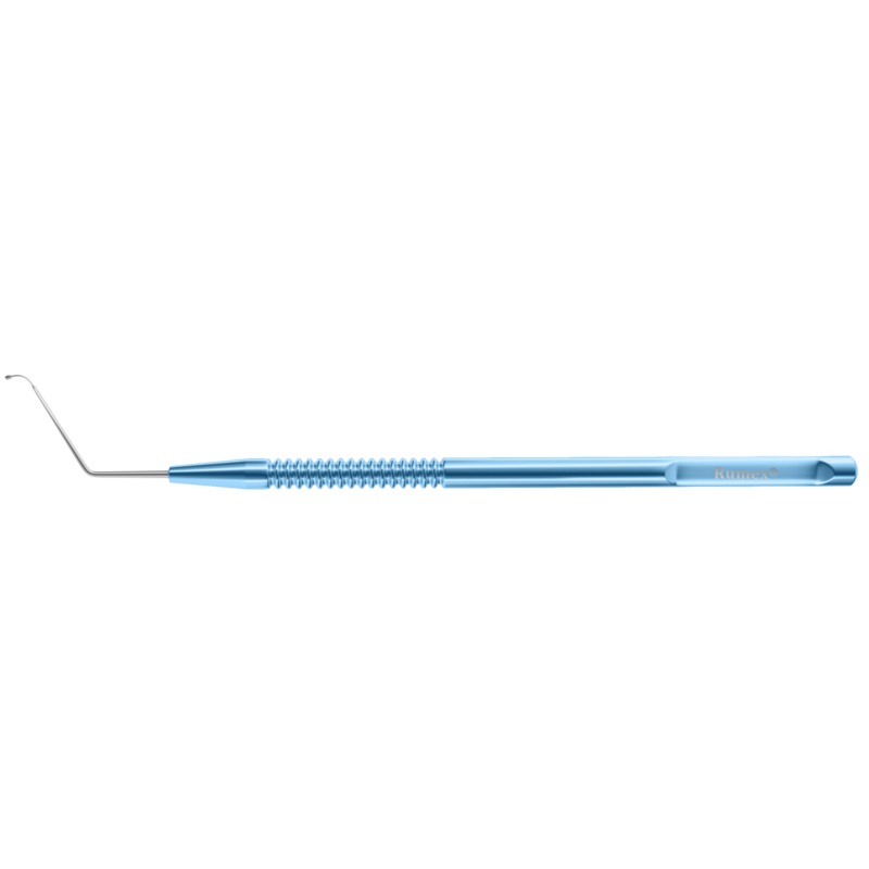 095R 7-126 Triple Edge Phaco Chopper with Polisher Tip, Length 117 mm, Round Titanium Handle