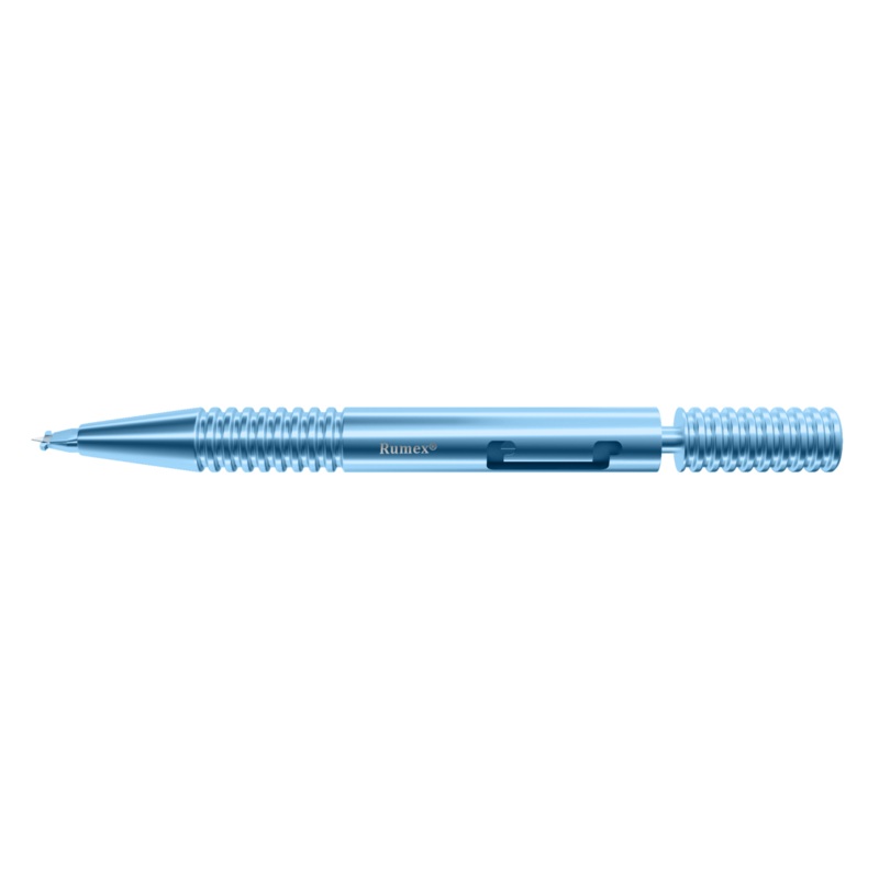 255R 6-600S/6-0531 LRI Diamond Knife, 20 Trifacet Blade, 0.20/1.00 mm, Preset Depth of 600 Microns, to be Used with a Slit Lamp, Length 78 mm, Short Titanium Handle