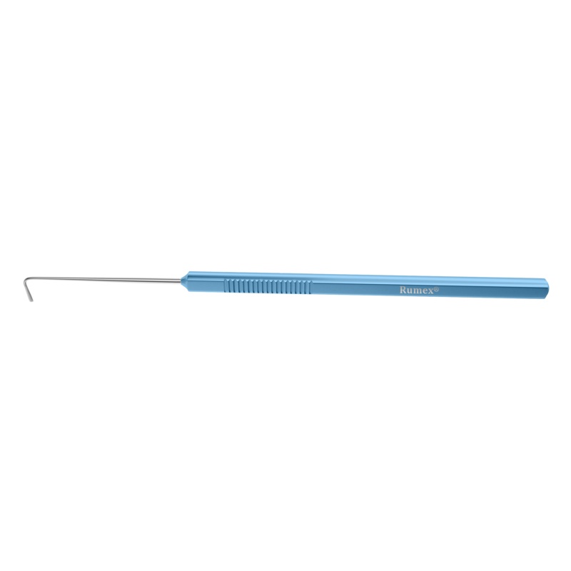 303R 5-042 Graefe Muscle Hook, Size 2, 1.50 x 10.00 mm Hook, Length 140 mm, Flat Titanium Handle
